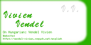 vivien vendel business card